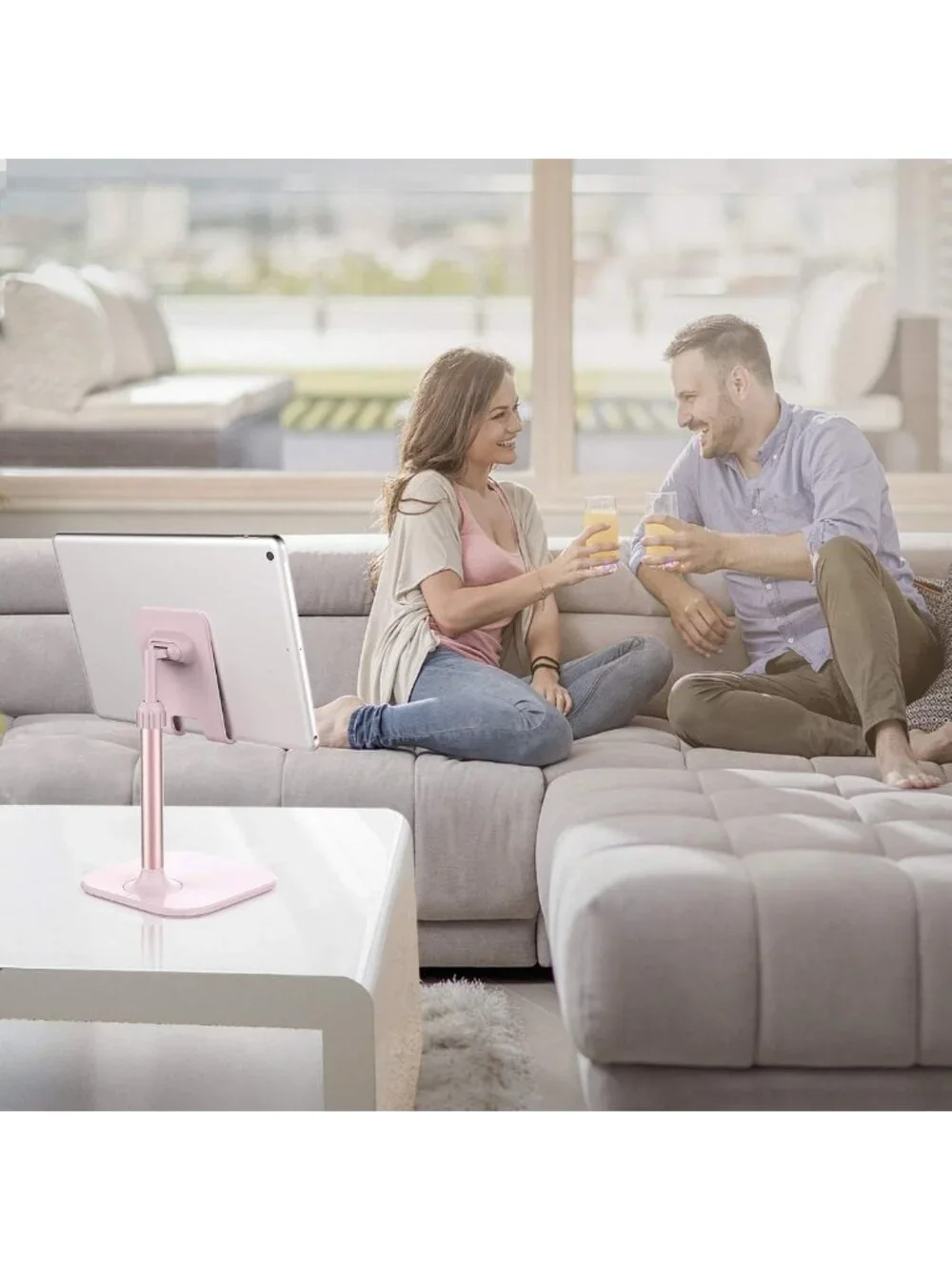 Stylish Pink Phone Stand for Desk - Perfect Valentine's Day Gift for Teens